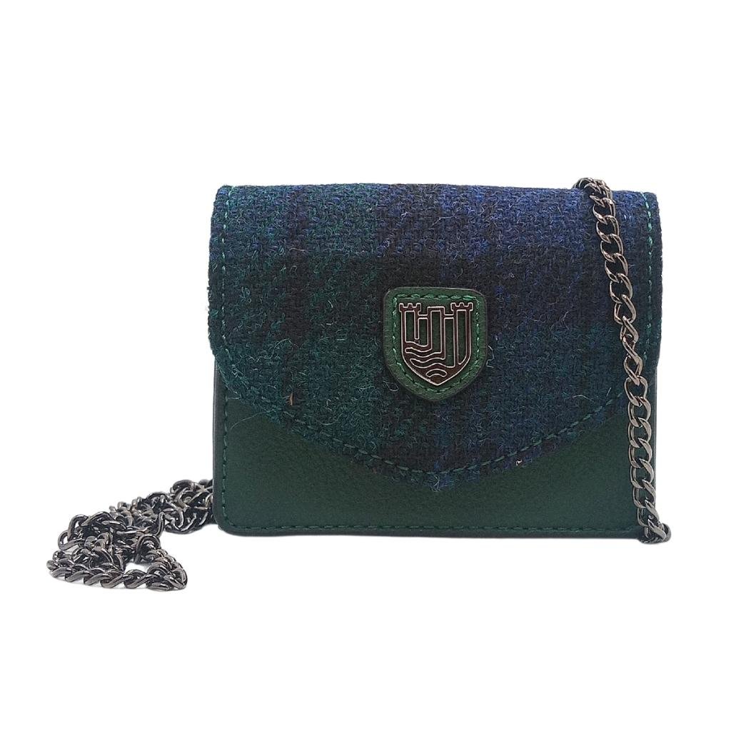 Islander Harris Tweed Card Case 'Black Watch Tartan'