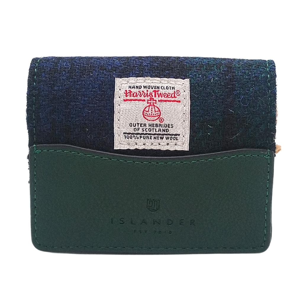 Islander Harris Tweed Card Case 'Black Watch Tartan'