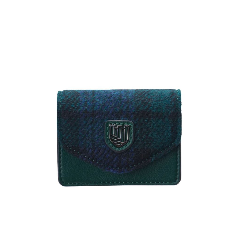Islander Harris Tweed Card Case 'Black Watch Tartan'