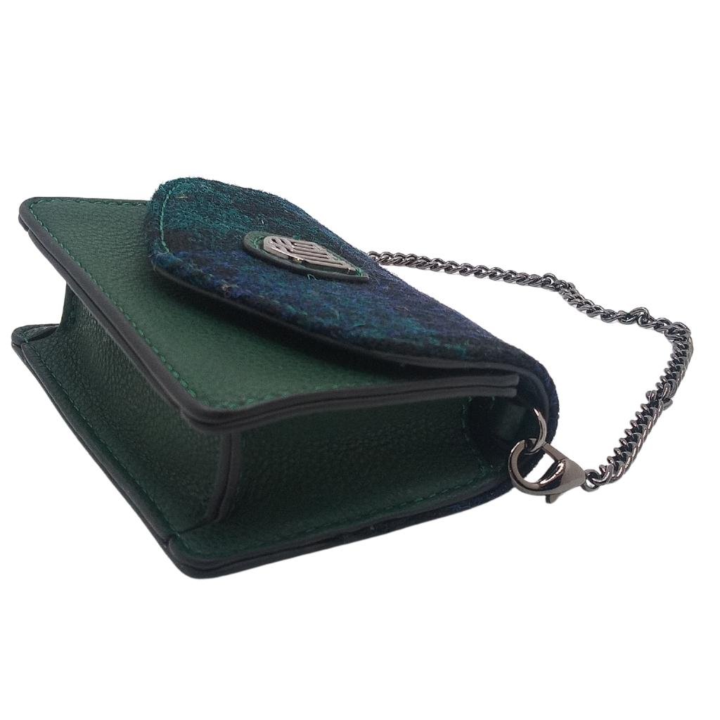 Islander Harris Tweed Card Case 'Black Watch Tartan'