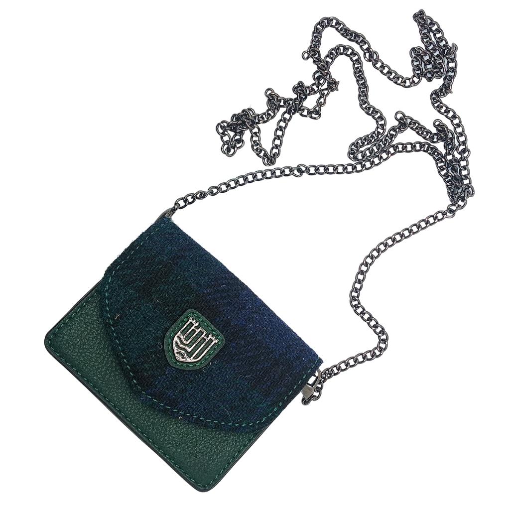 Islander Harris Tweed Card Case 'Black Watch Tartan'