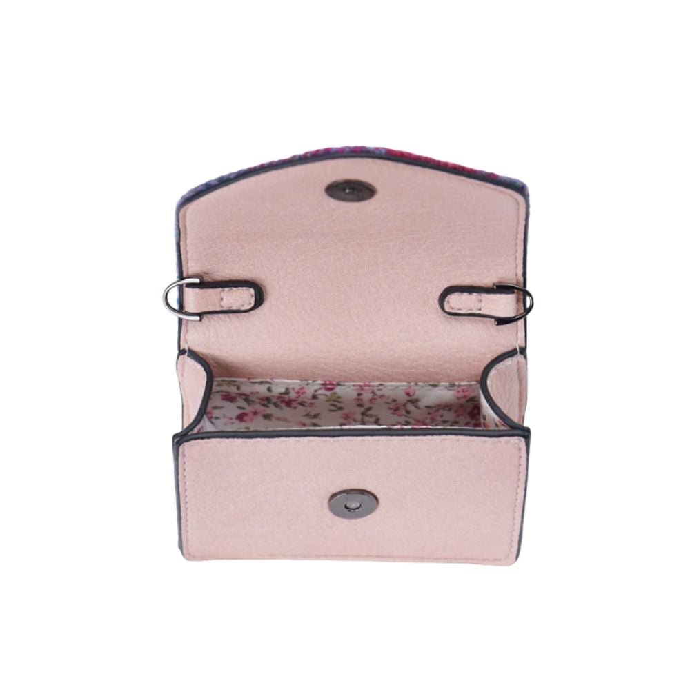 Islander Harris Tweed Card Case 'Blue Tartan'