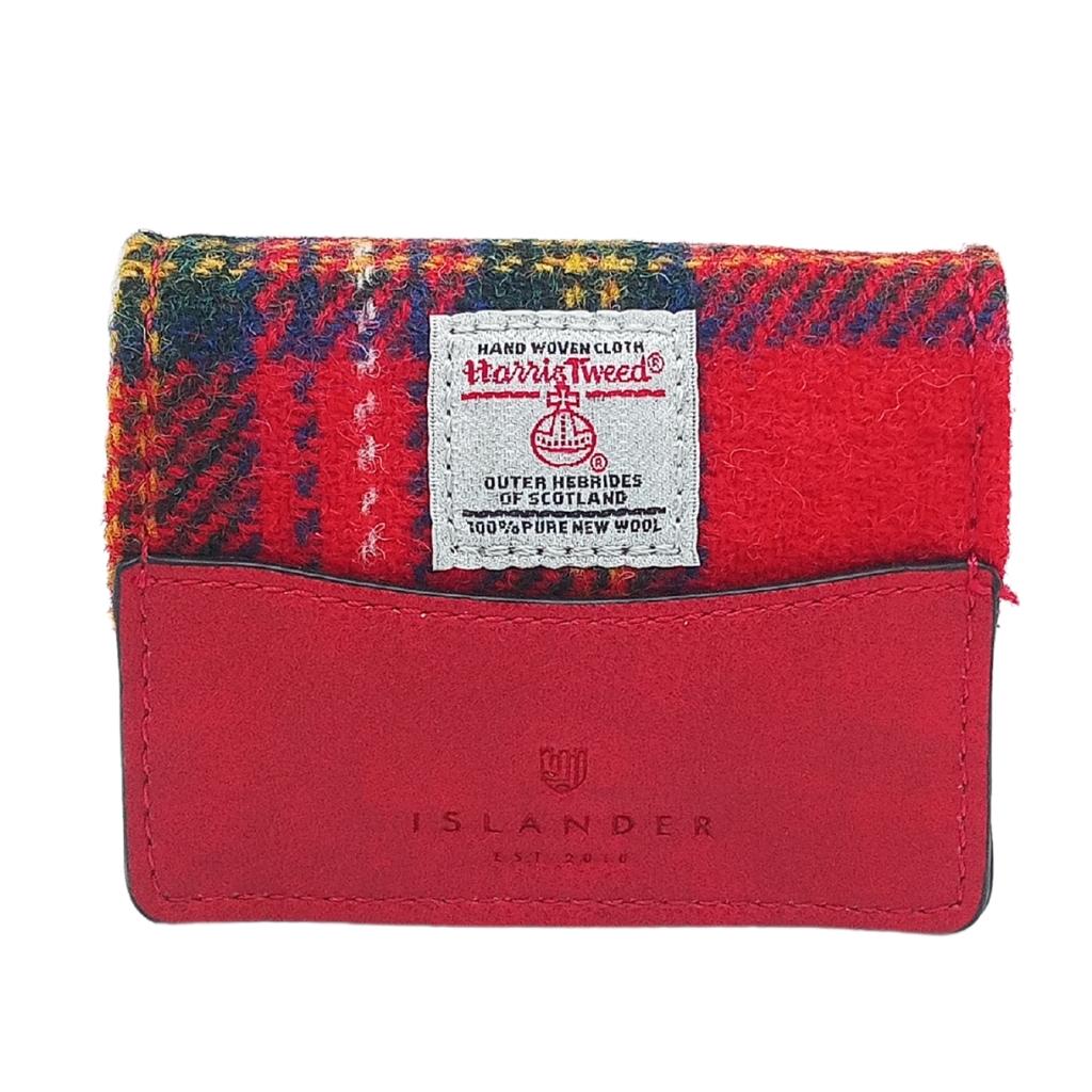 Islander Harris Tweed Card Case 'Royal Stewart Tartan'