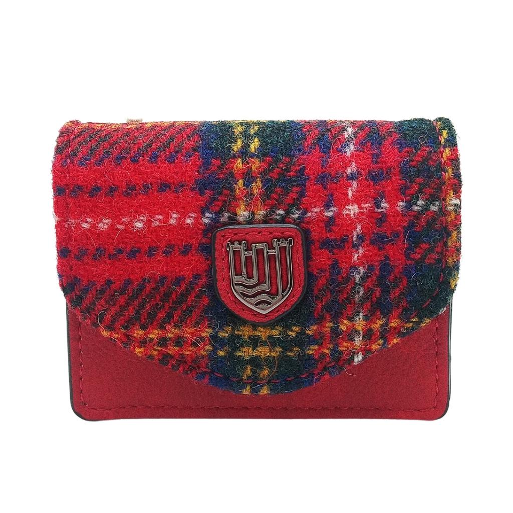 Islander Harris Tweed Card Case 'Royal Stewart Tartan'