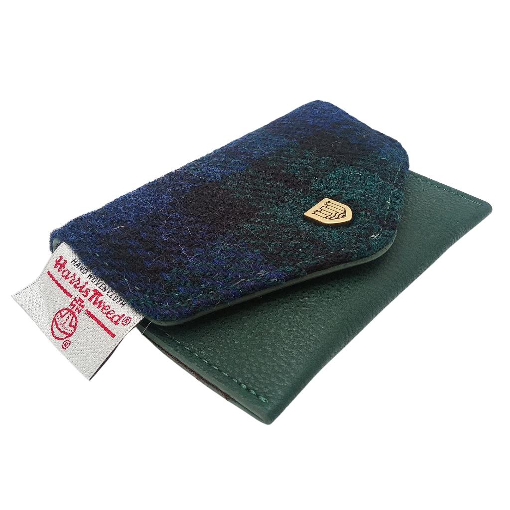 Islander Harris Tweed Card Wallet 'Black Watch Tartan'