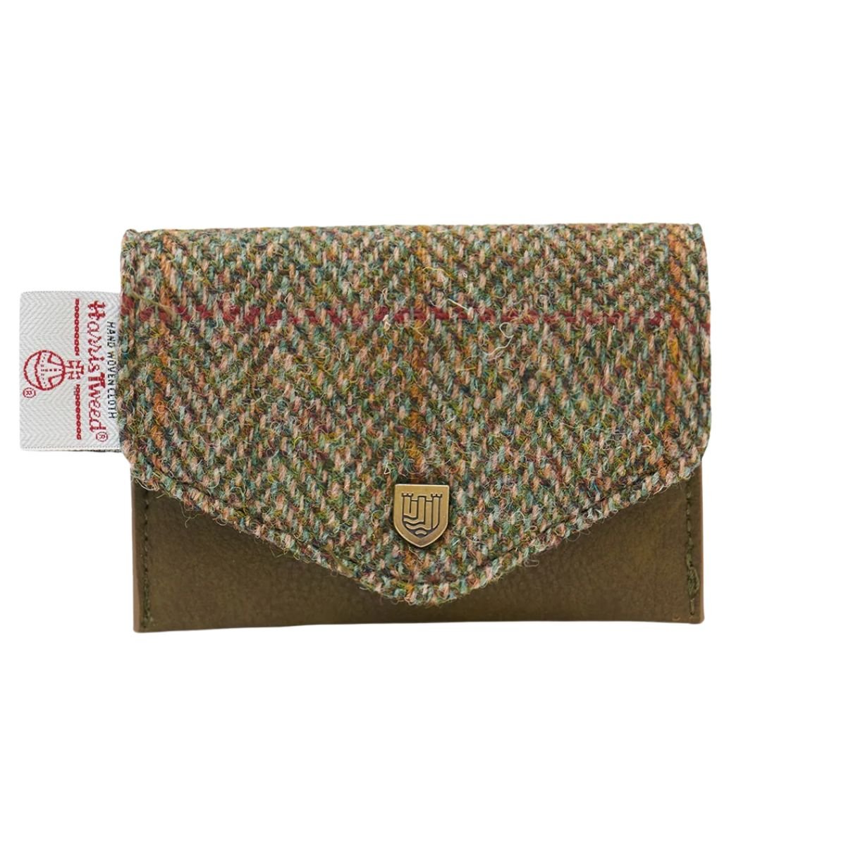 Islander Harris Tweed Card Wallet 'Chestnut Herringbone'