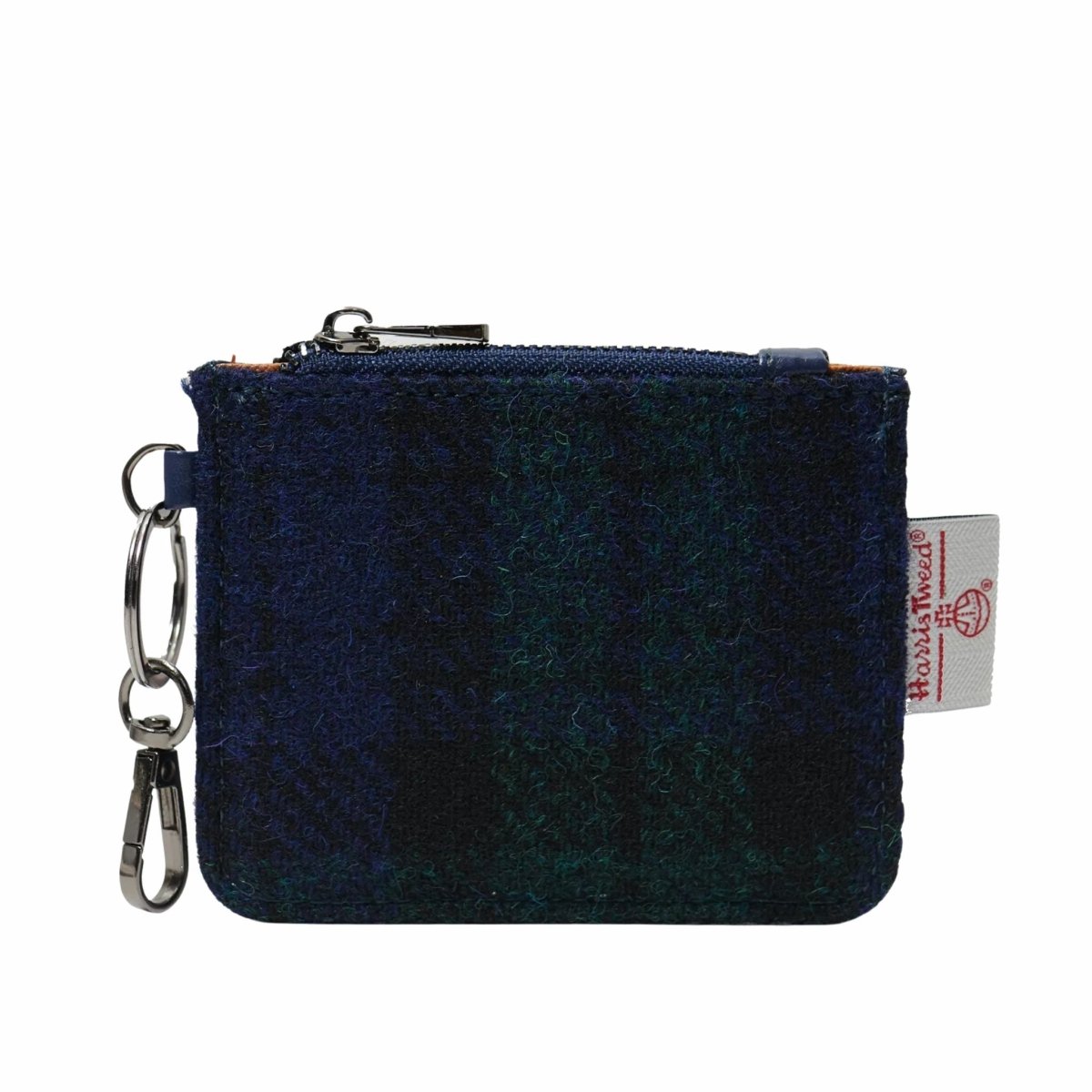 Islander Harris Tweed Card Zip Wallet 'Black Watch Tartan'