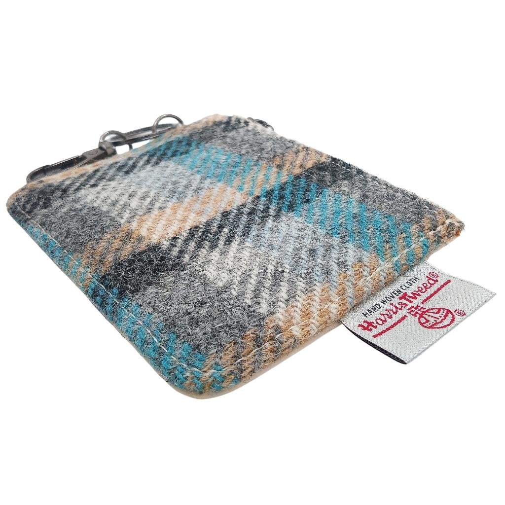 Islander Harris Tweed Card Zip Wallet 'Islander Tartan'