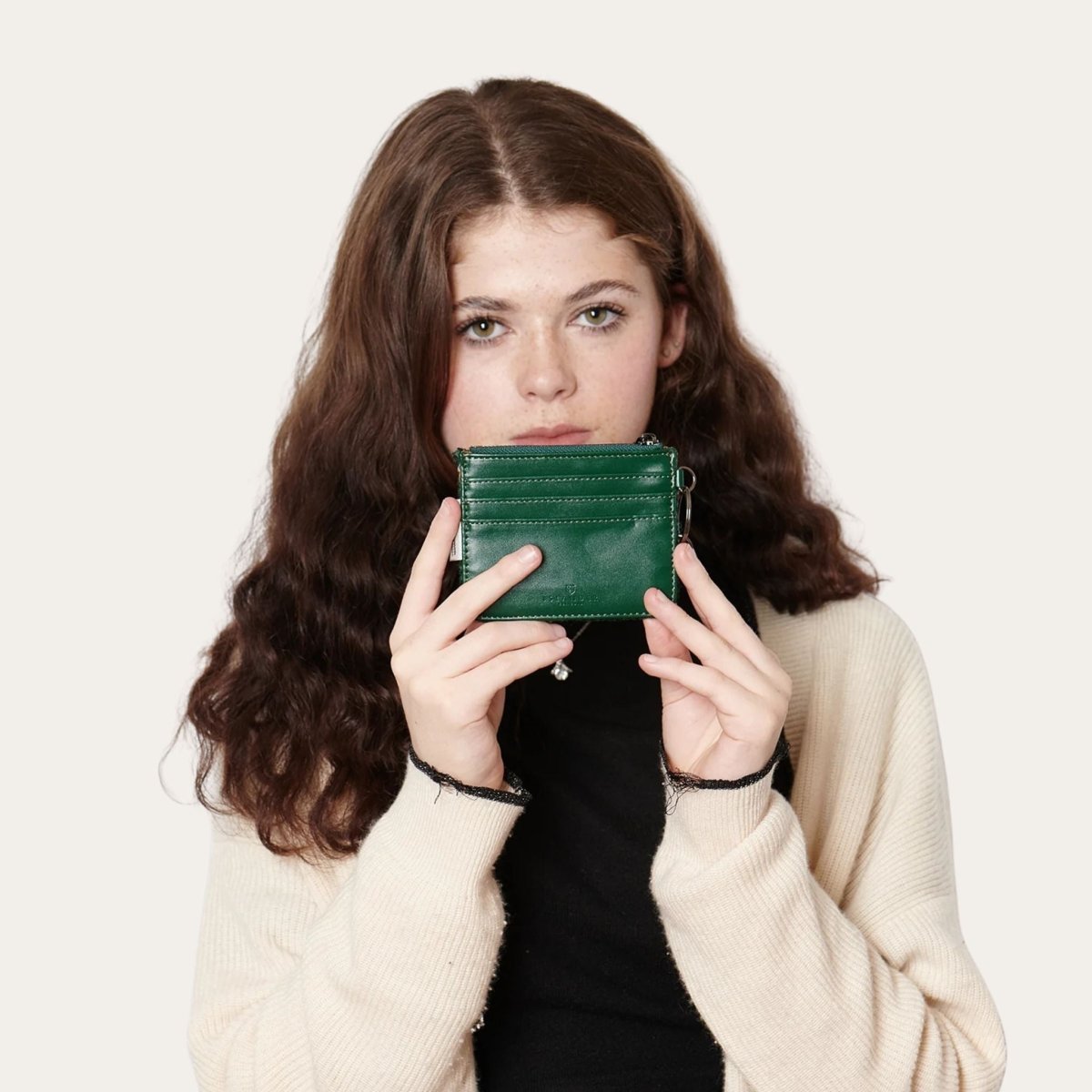 Islander Harris Tweed Card Zip Wallet 'Pink and Blue Tartan'