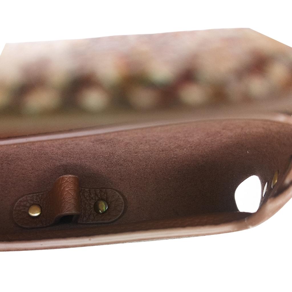 Islander Harris Tweed Leather Glasses Case 'Chestnut Tartan'