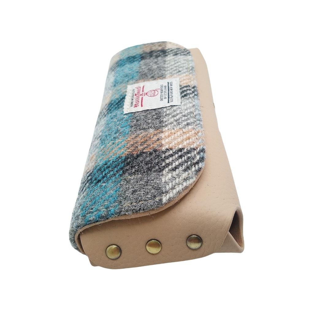 Islander Harris Tweed Leather Glasses Case 'Islander Tartan'