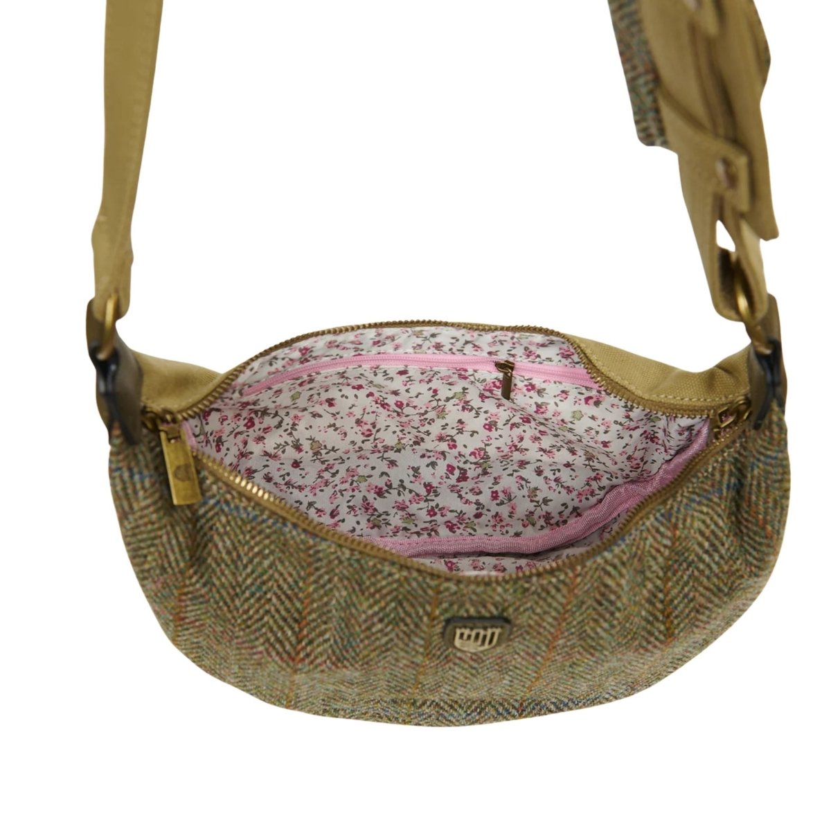 Islander Harris Tweed Luna Bag 'Chestnut Herringbone'