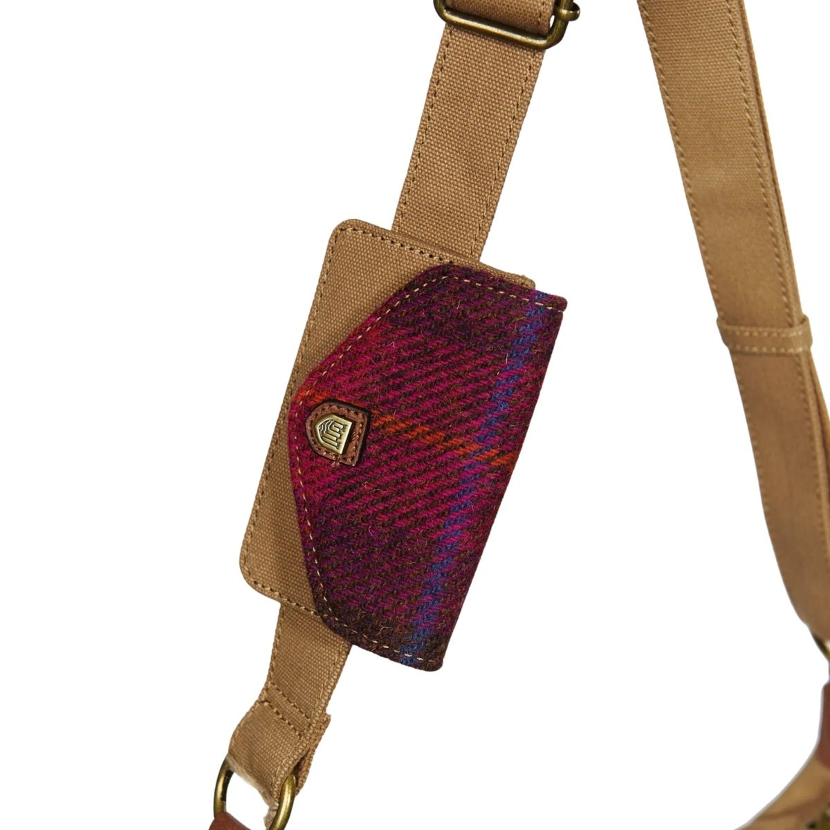 Islander Harris Tweed Luna Bag 'Fuchsia Tartan'