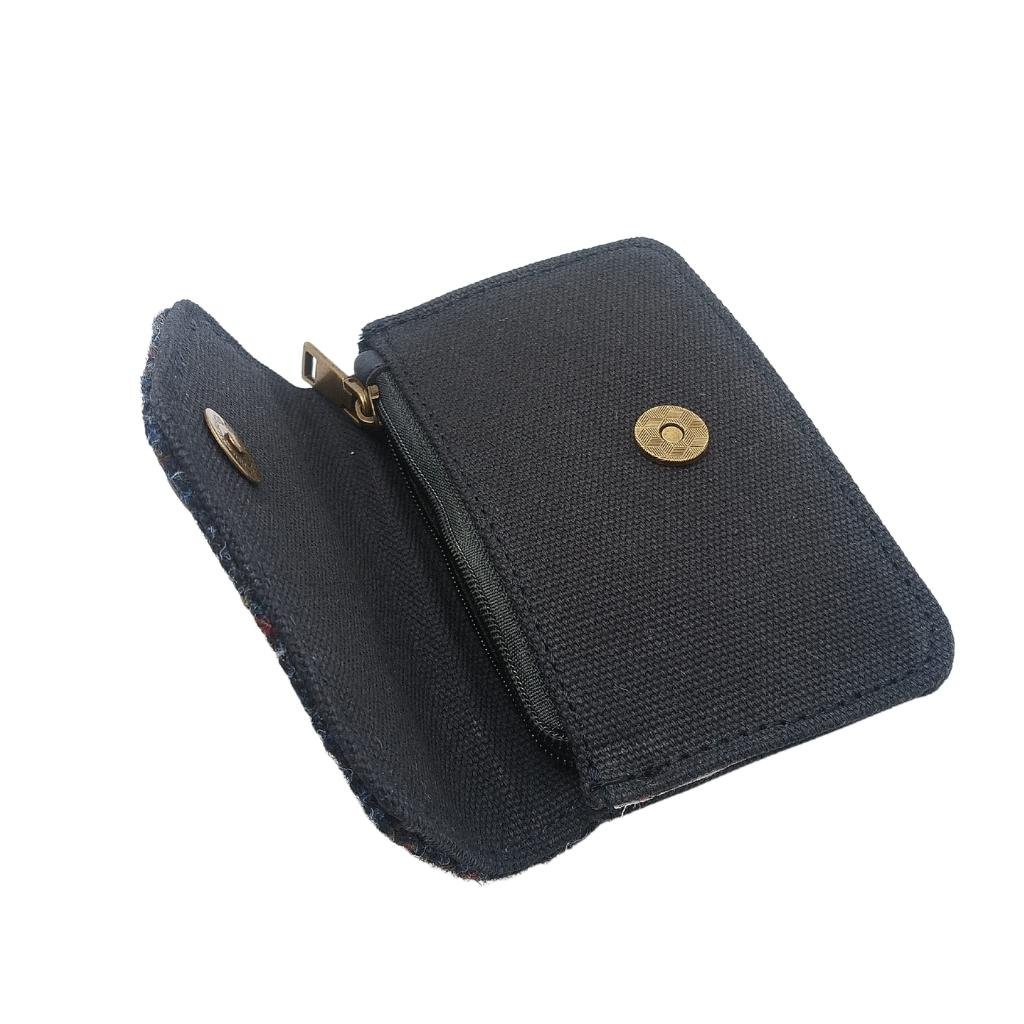 Islander Harris Tweed Luna Bag 'Navy Over-Check'