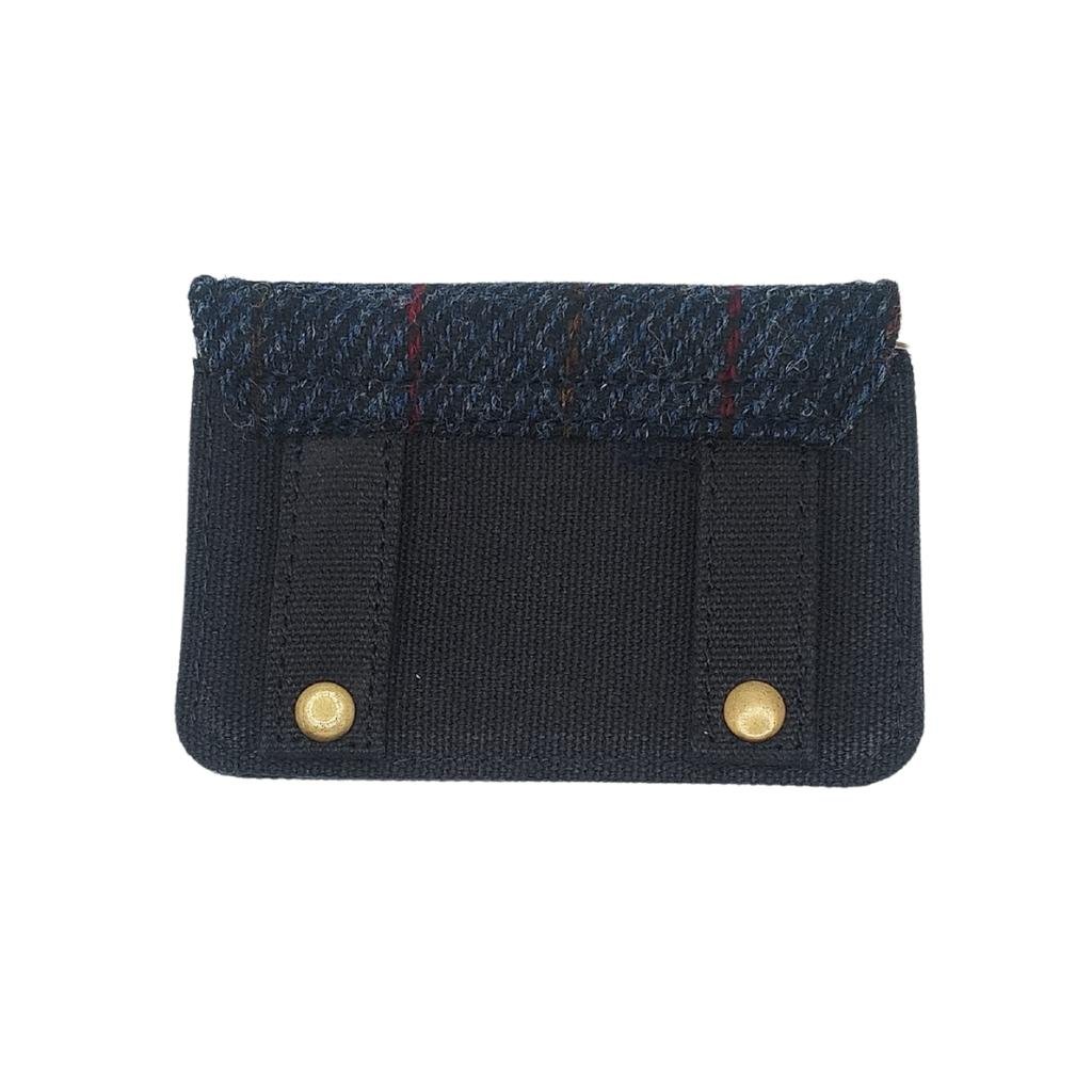 Islander Harris Tweed Luna Bag 'Navy Over-Check'