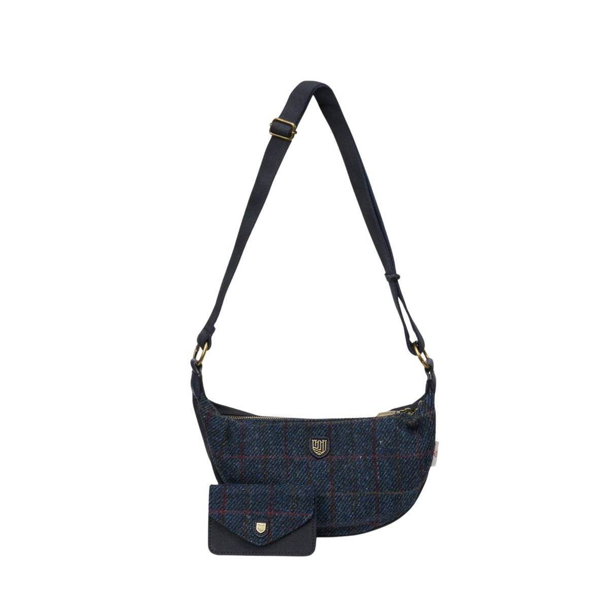 Islander Harris Tweed Luna Bag 'Navy Over - Check'