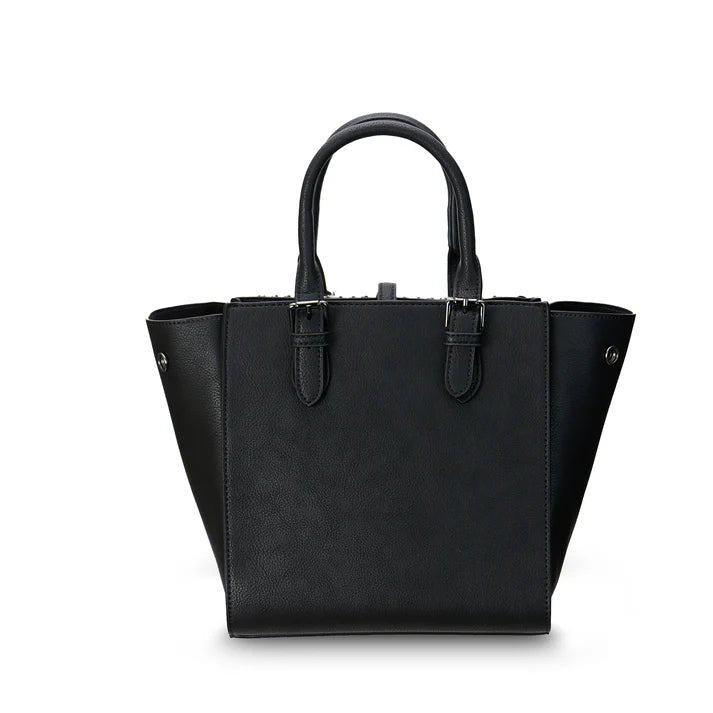 Islander Harris Tweed Medium Caillie Tote 'Black and White Dogtooth' - The Celtic Gift Store - Handbags