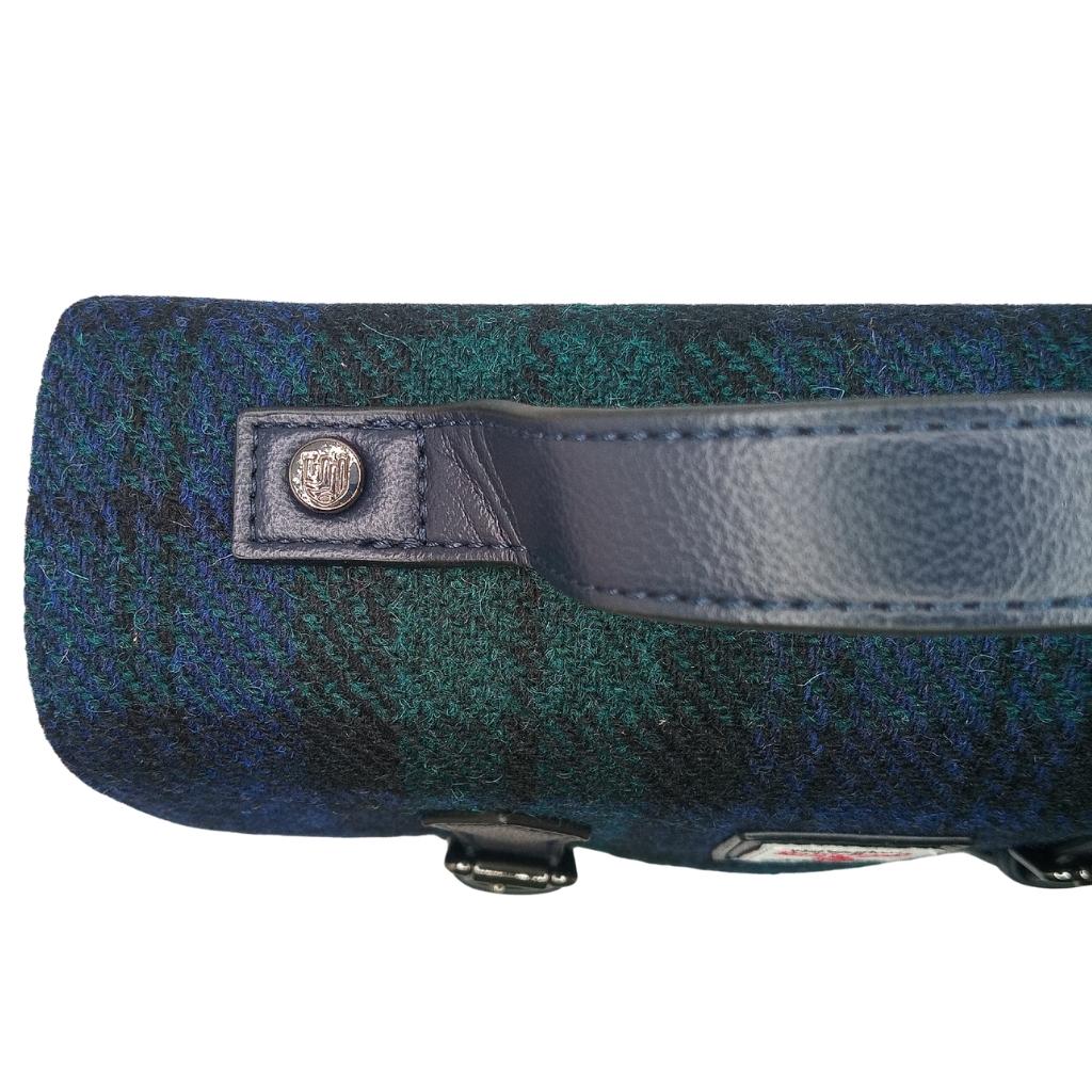 Islander Harris Tweed Medium Calton Satchel 'Black Watch Tartan'