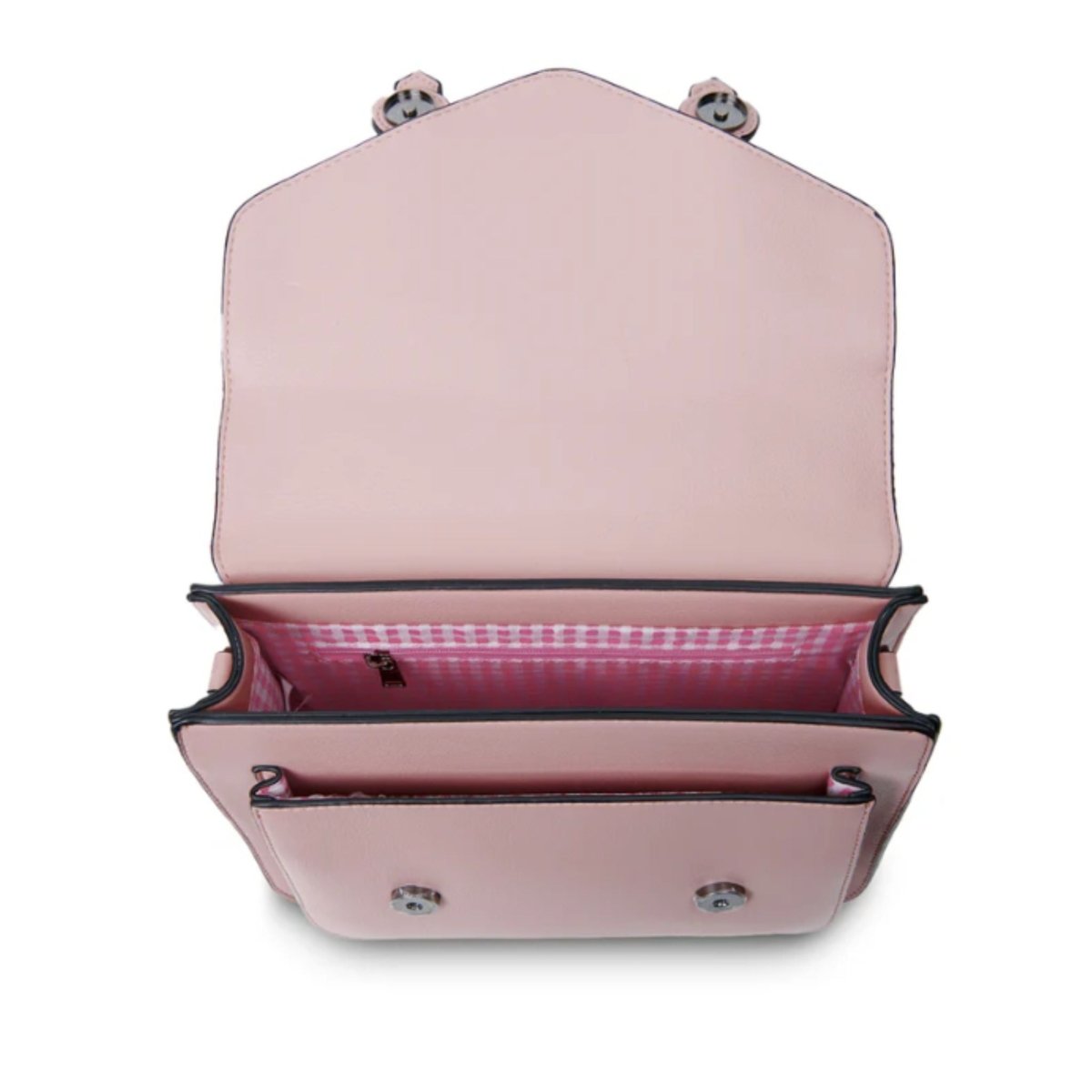 Islander Harris Tweed Medium Calton Satchel 'Pink and Blue Tartan' - The Celtic Gift Store - Handbags