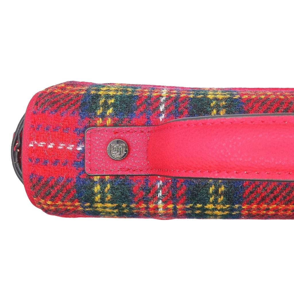 Islander Harris Tweed Medium Cobble Satchel 'Royal Stewart Tartan'