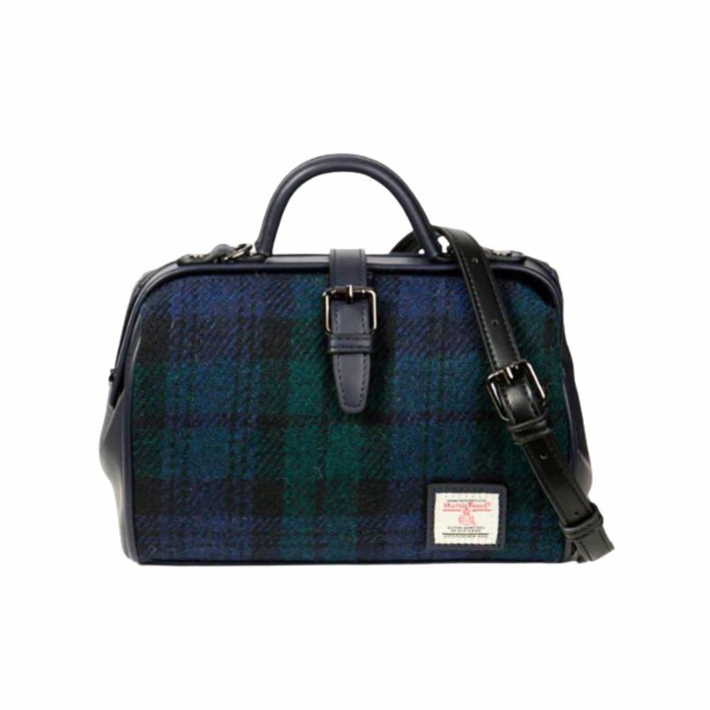 Islander Harris Tweed Medium Doctor Bag 'Black Watch Tartan'