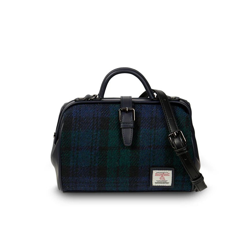Islander Harris Tweed Medium Doctor Bag 'Black Watch Tartan'