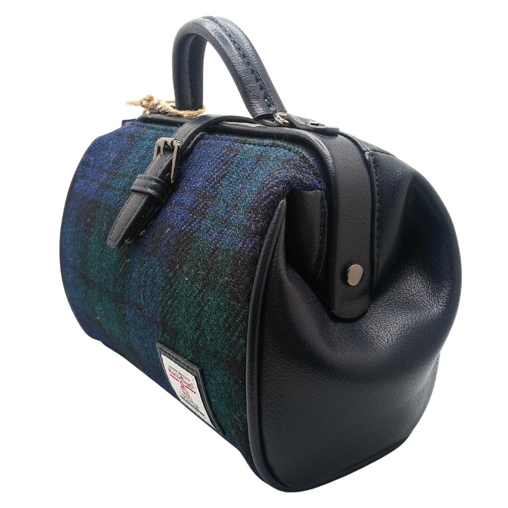 Islander Harris Tweed Medium Doctor Bag 'Black Watch Tartan'