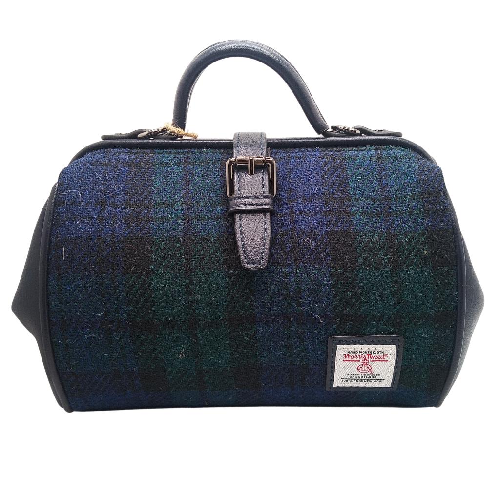 Islander Harris Tweed Medium Doctor Bag 'Black Watch Tartan'