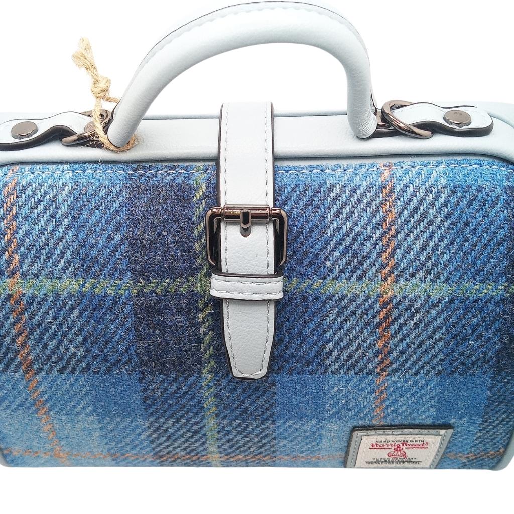 Islander Harris Tweed Medium Doctor Bag 'Blue Tartan'