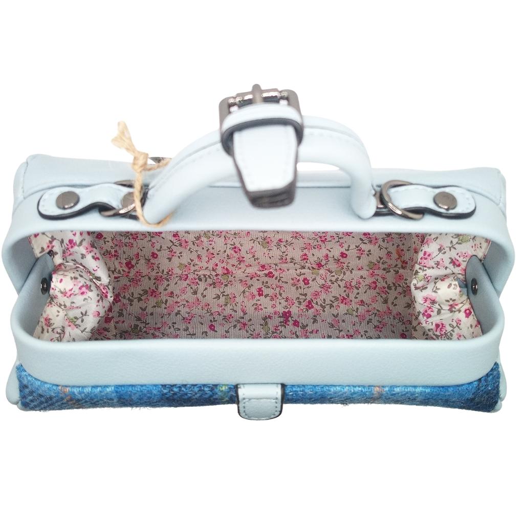 Islander Harris Tweed Medium Doctor Bag 'Blue Tartan'