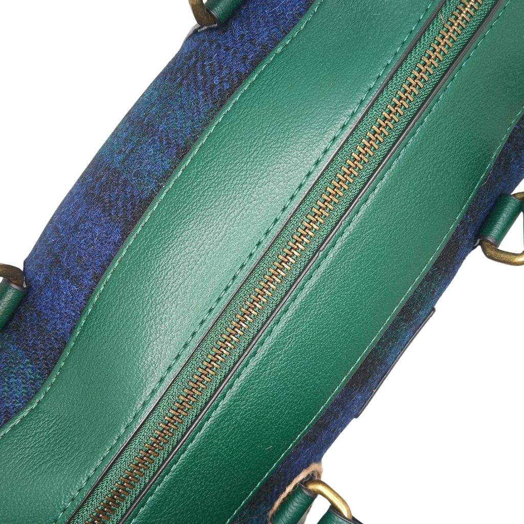 Islander Harris Tweed Medium Duffel Bag 'Black Watch Tartan'