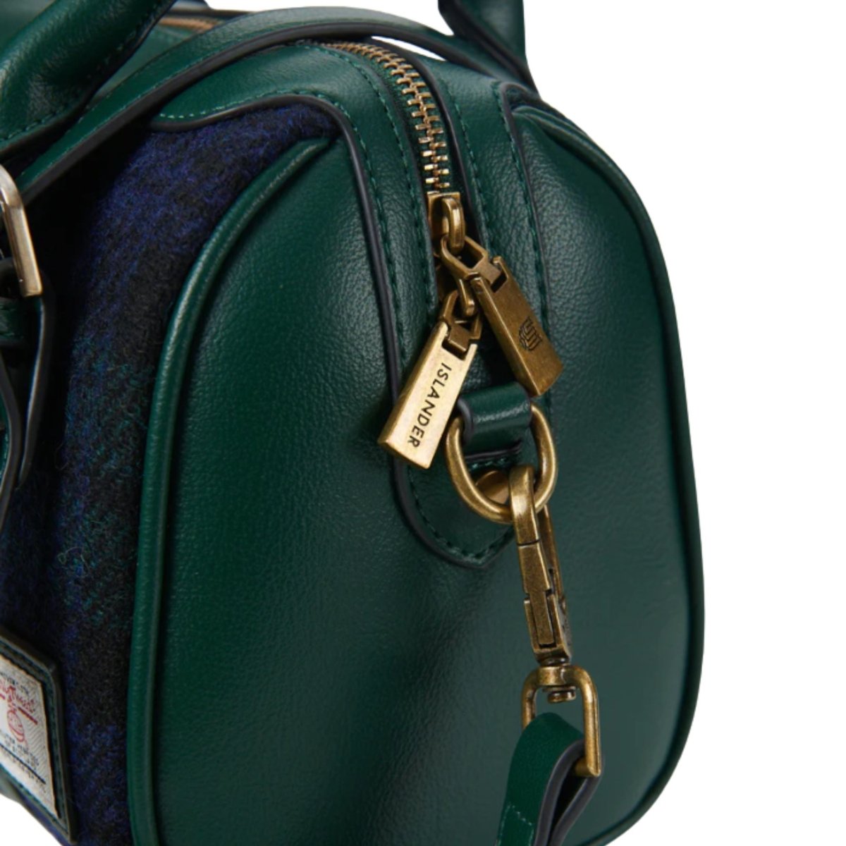 Islander Harris Tweed Medium Duffle Bag 'Black Watch Tartan' - The Celtic Gift Store - Handbags