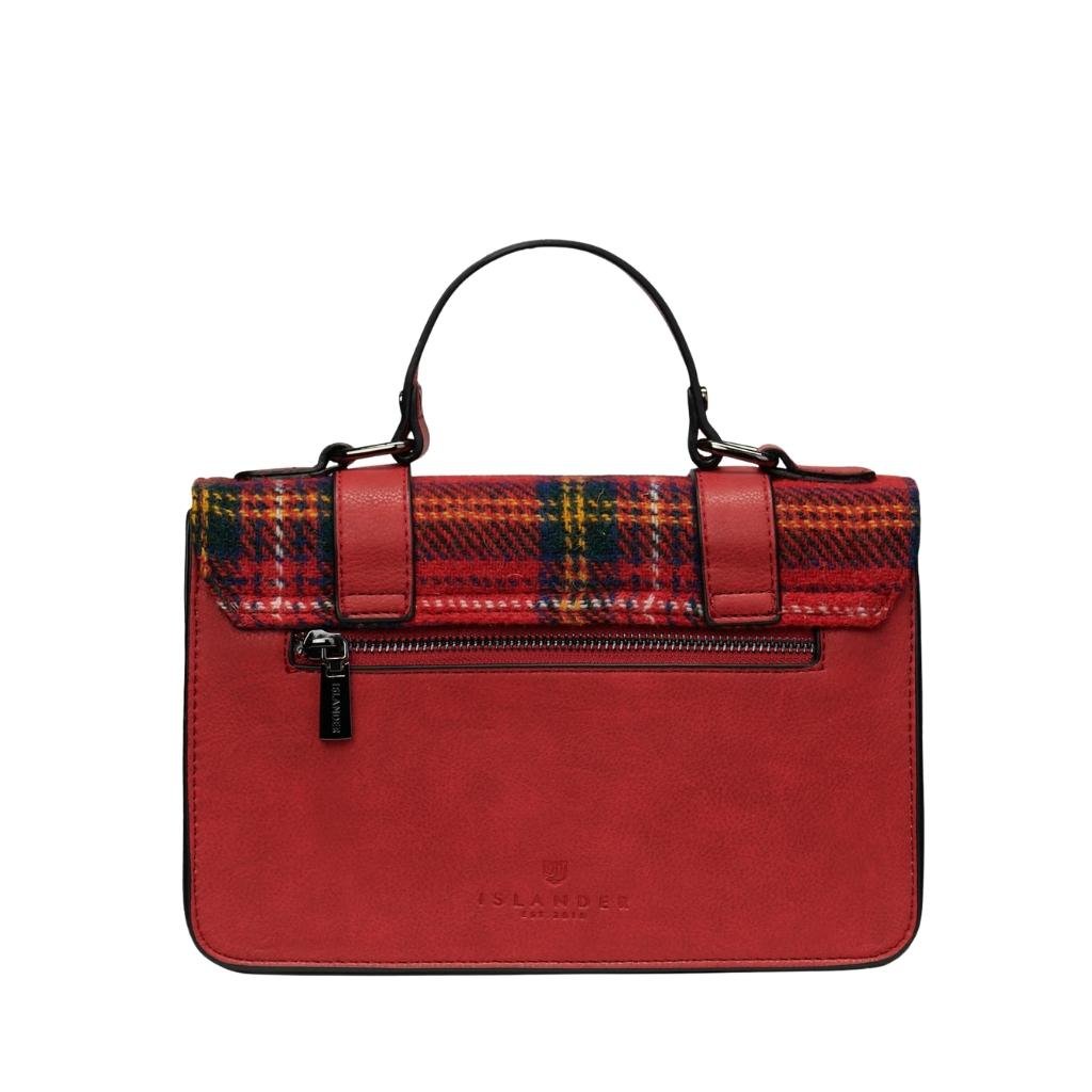 Islander Harris Tweed Medium Satchel 'Royal Stewart Tartan' by Islander - Handbags
