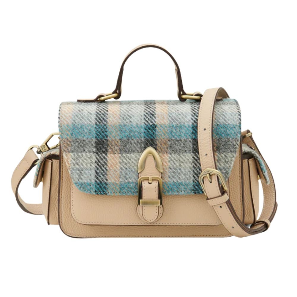 Islander Harris Tweed Melrose Leather Crossbody 'Islander Tartan'