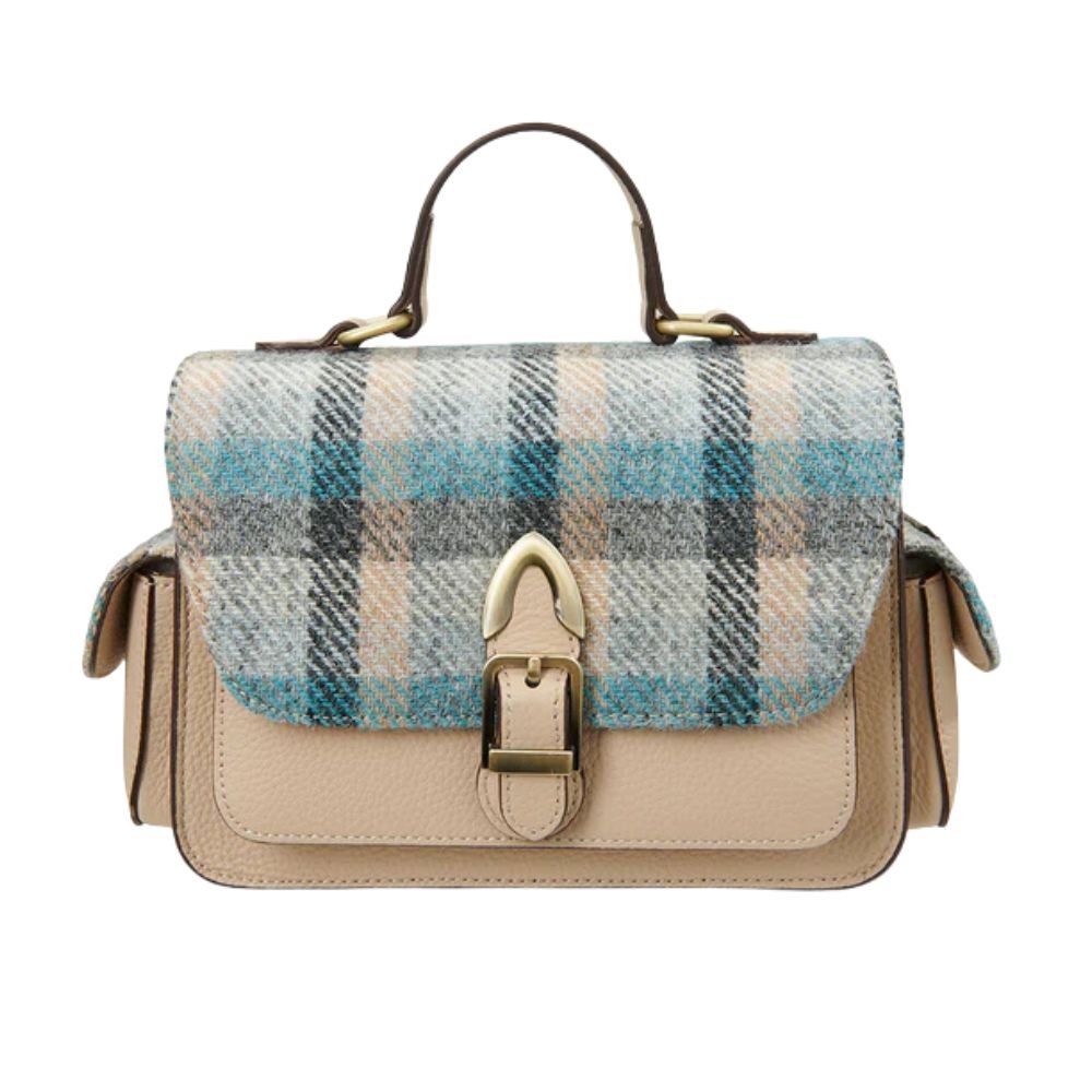 Islander Harris Tweed Melrose Leather Crossbody 'Islander Tartan'