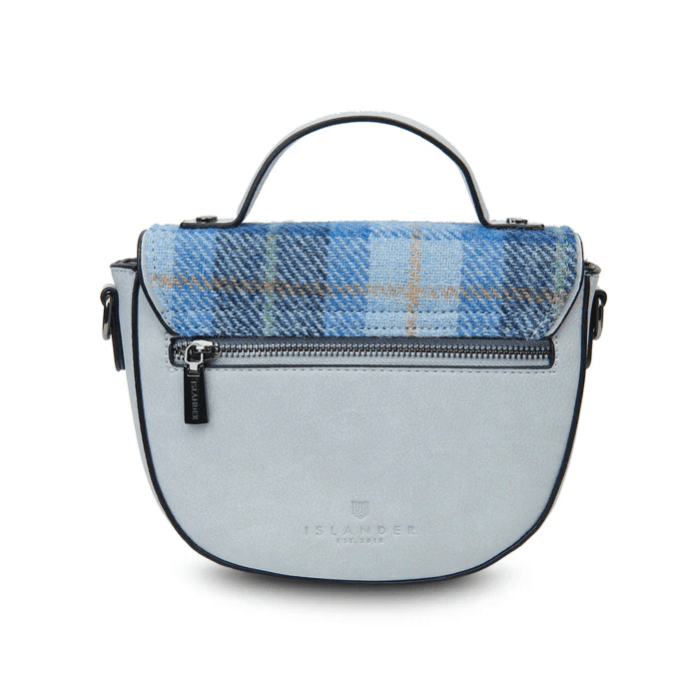 Islander Harris Tweed Mini Cobble Satchel 'Chestnut Tartan' - The Celtic Gift Store - Handbags