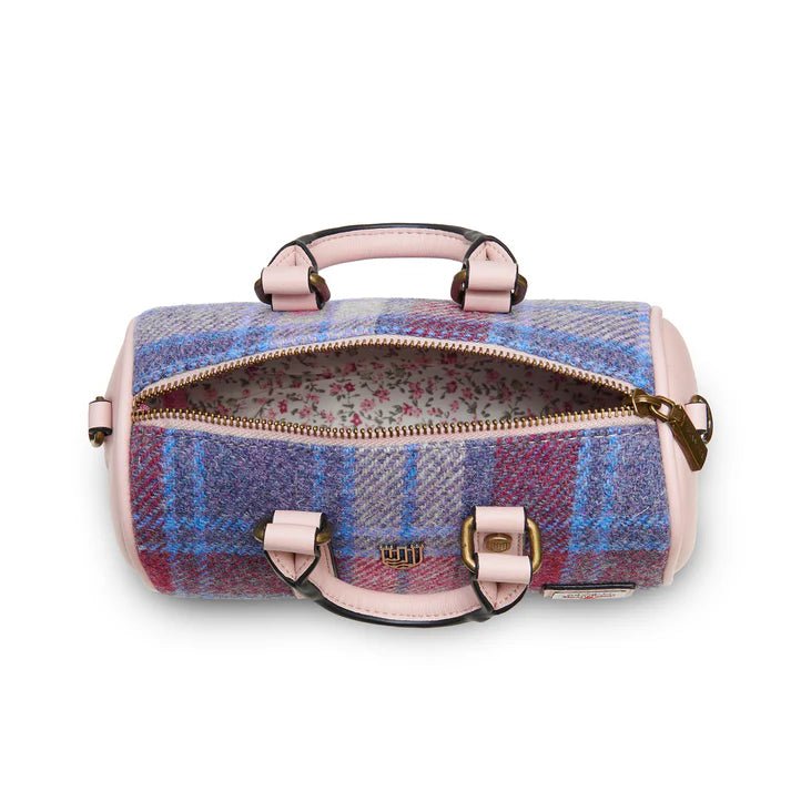 Islander Harris Tweed Mini Duffle Bag 'Chestnut Herringbone' - The Celtic Gift Store - Handbags