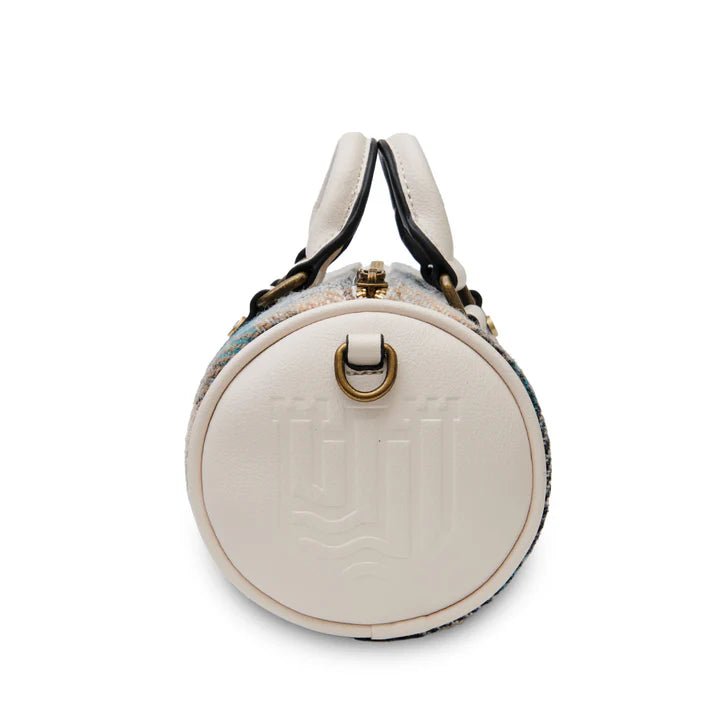 Islander Harris Tweed Mini Duffle Bag 'Chestnut Herringbone' - The Celtic Gift Store - Handbags