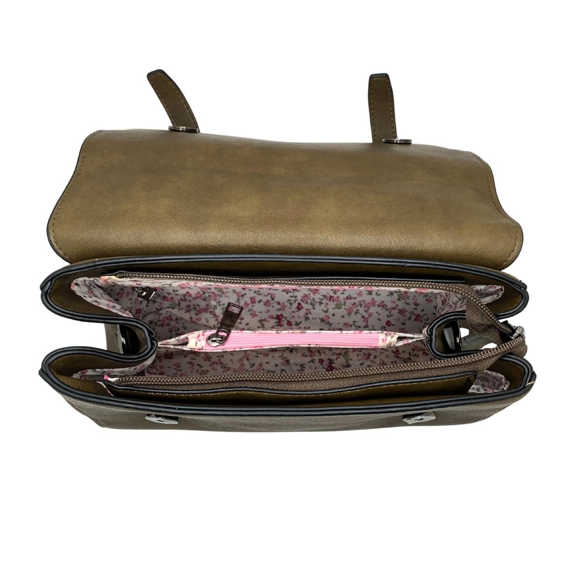 Islander Harris Tweed Orkney Satchel 'Chestnut Herringbone' - The Celtic Gift Store - Handbags
