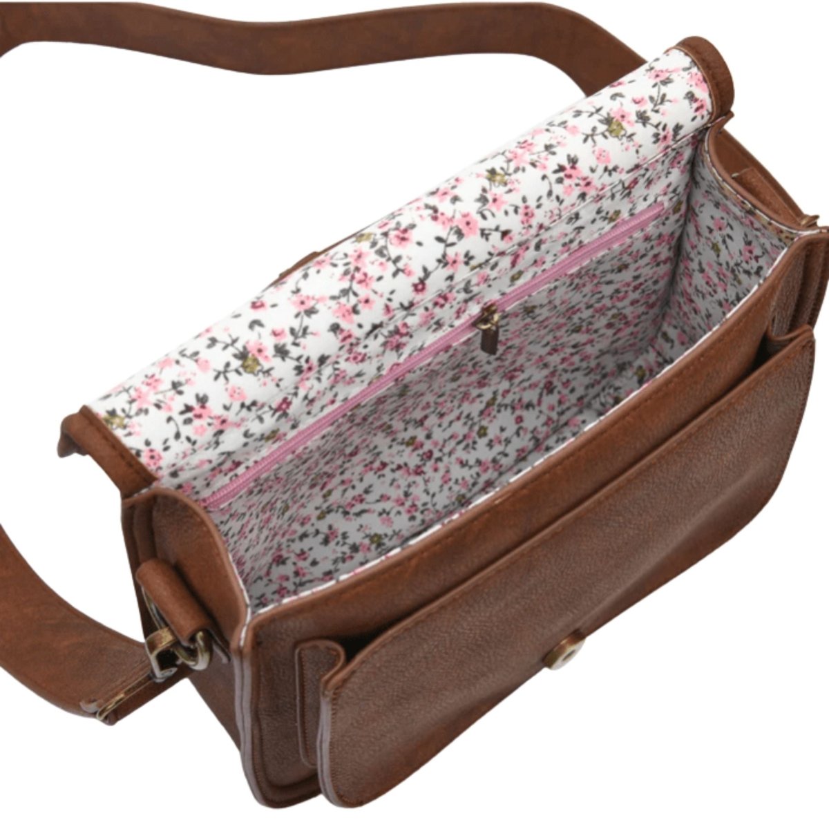 Islander Harris Tweed Saddle Bag 'Navy Over Check'