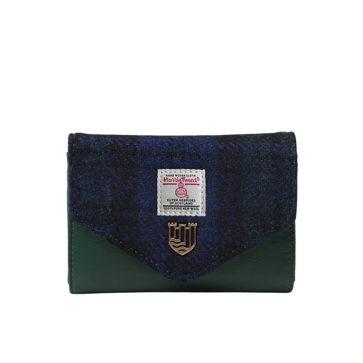 Islander Harris Tweed Small Clasp Clutch Purse 'Black Watch Tartan'