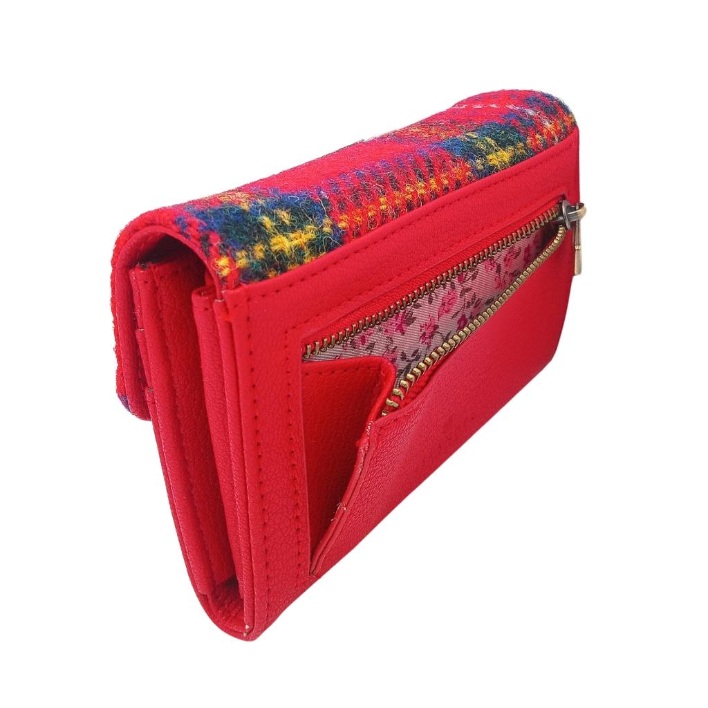 Islander Harris Tweed Small Clasp Clutch Purse 'Royal Stewart'