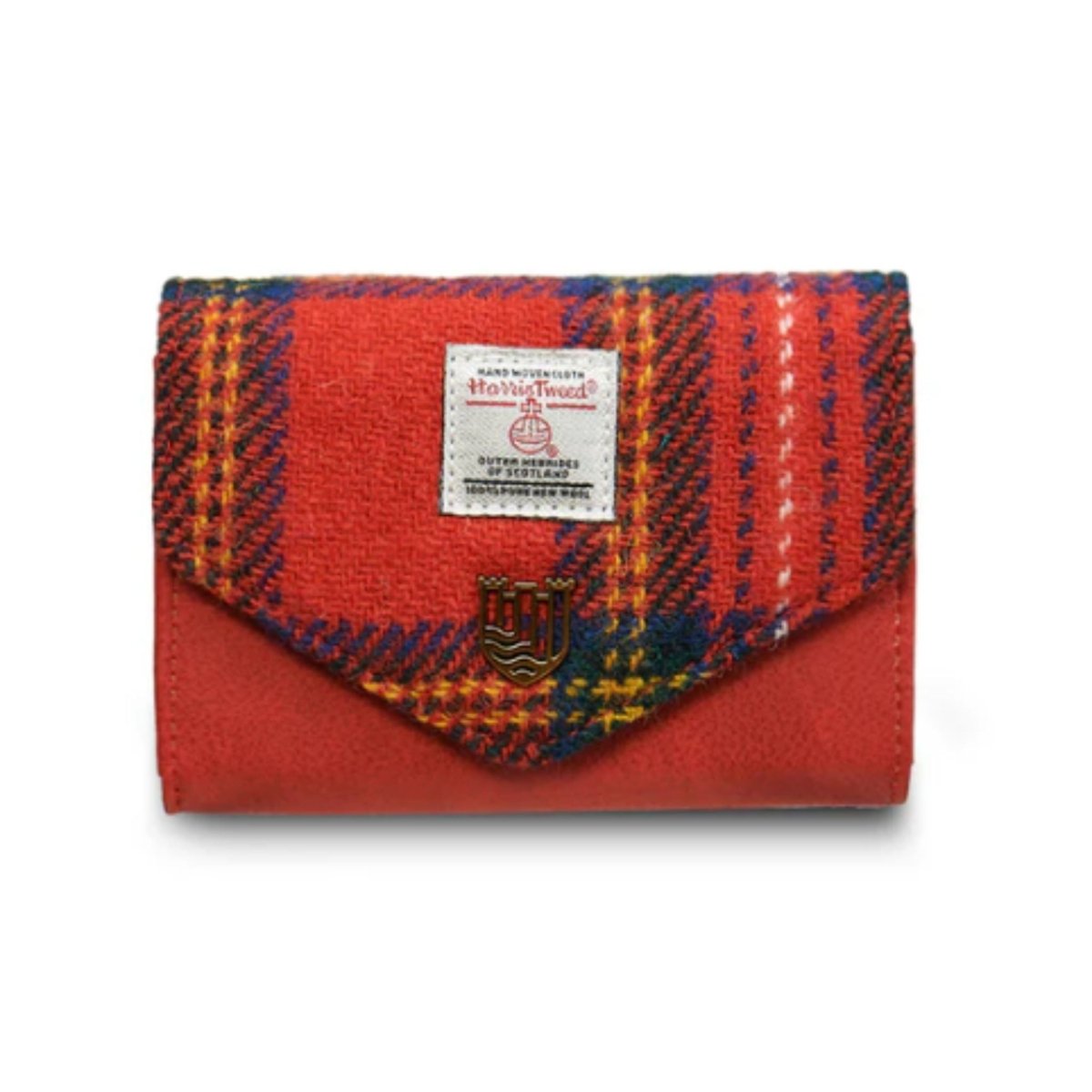 Islander Harris Tweed Small Clasp Clutch Purse 'Royal Stewart' - The Celtic Gift Store - Handbags