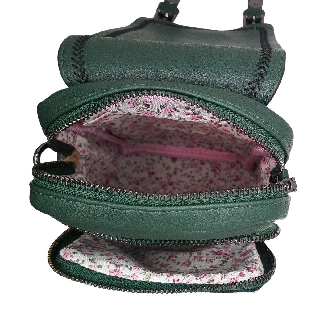 Islander Harris Tweed The Baby Jura Crossbody Bag 'Black Watch Tartan' by Islander - Handbags
