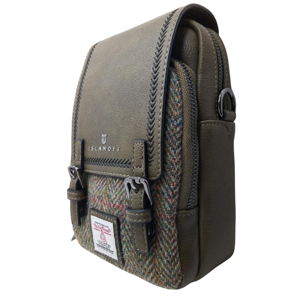 Islander Harris Tweed The Baby Jura Crossbody Bag 'Chestnut Herringbone' by Islander - Handbags