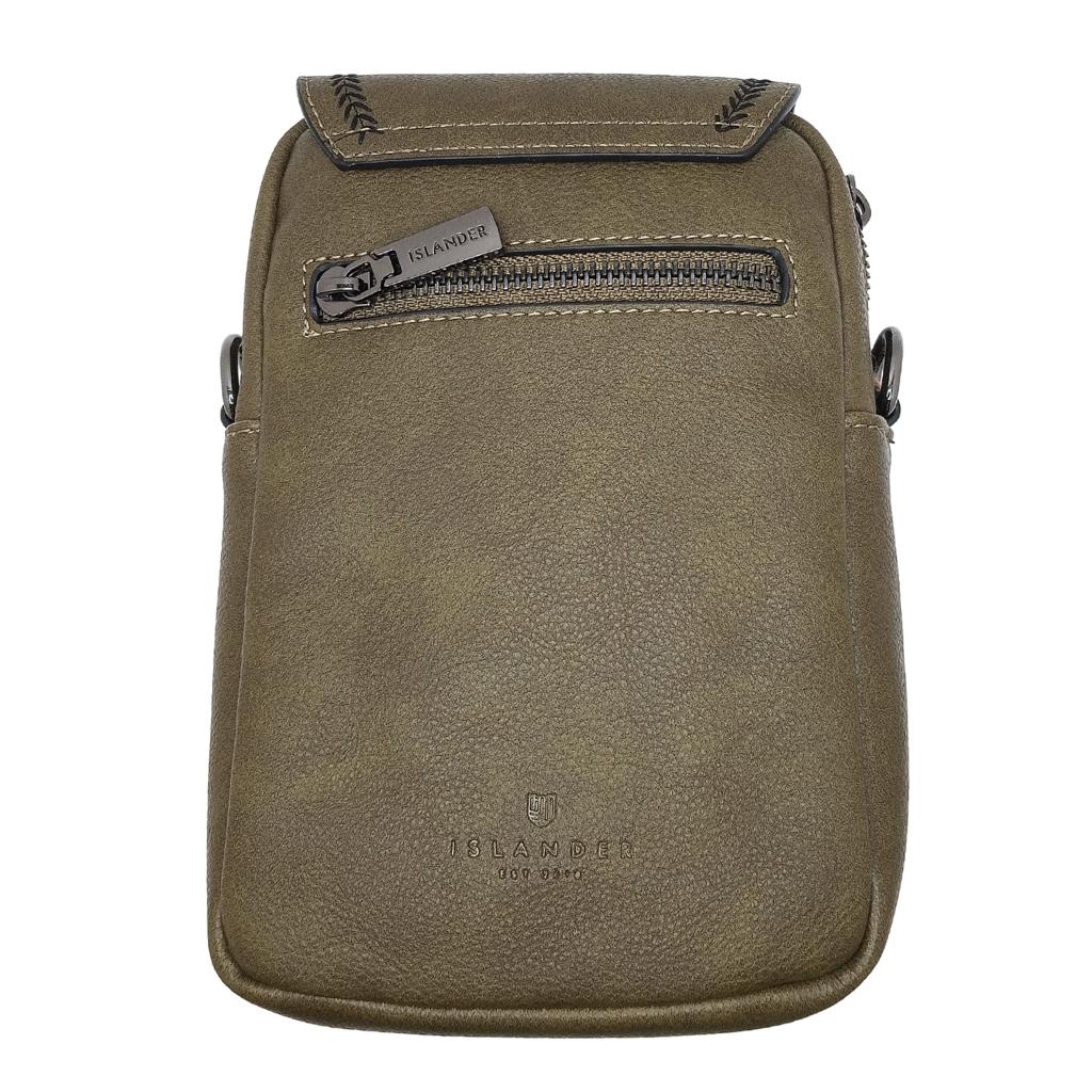 Islander Harris Tweed The Baby Jura Crossbody Bag 'Chestnut Herringbone' by Islander - Handbags
