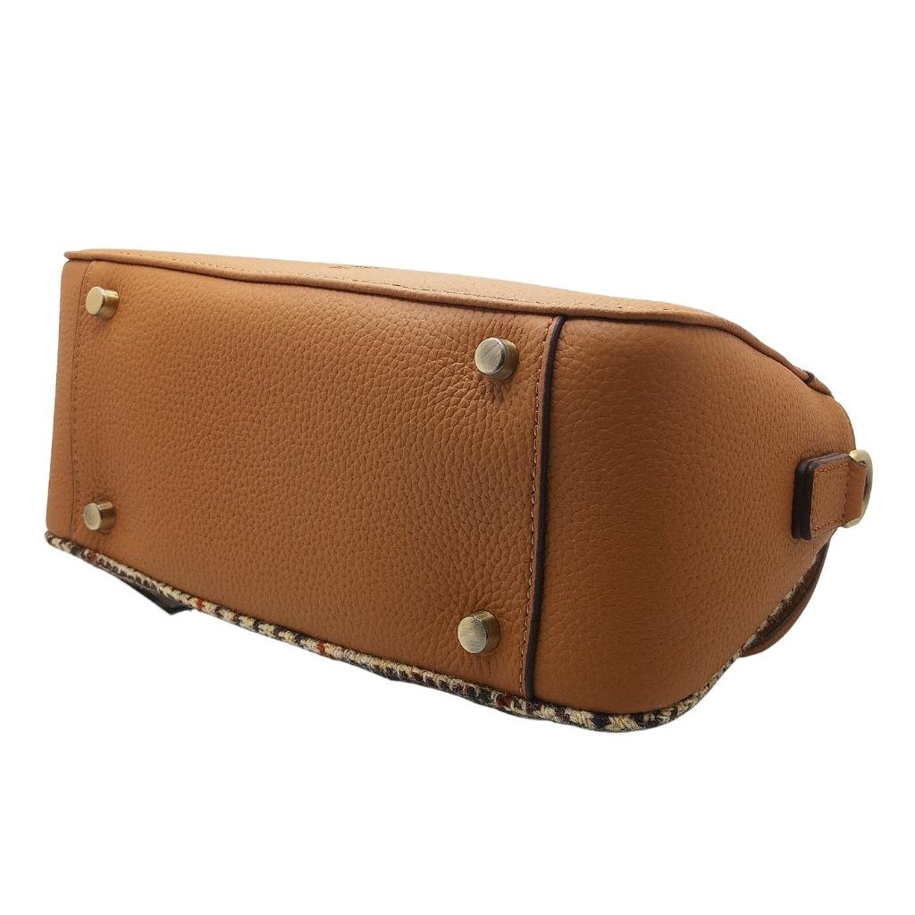 Islander Harris Tweed The Caithness Clutch 'Beige Dogtooth'