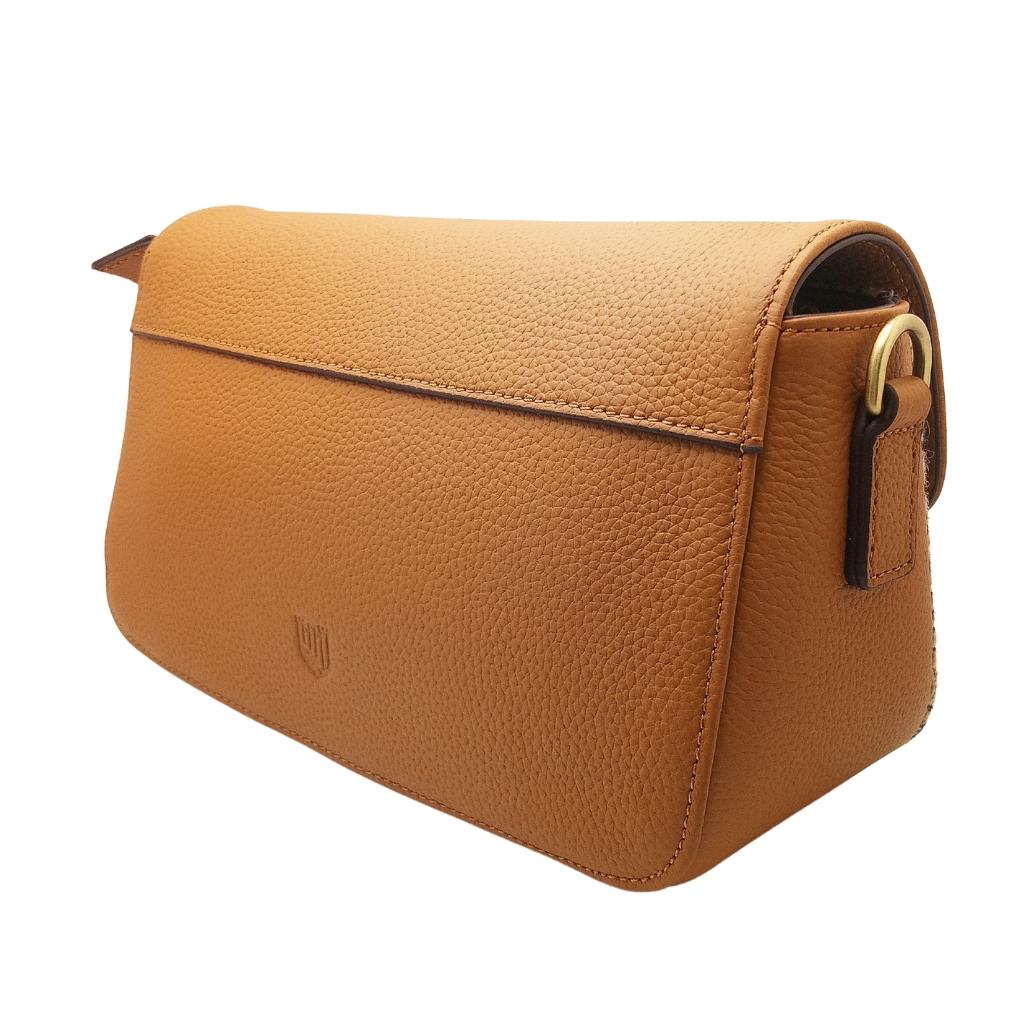Islander Harris Tweed The Caithness Clutch 'Beige Dogtooth'