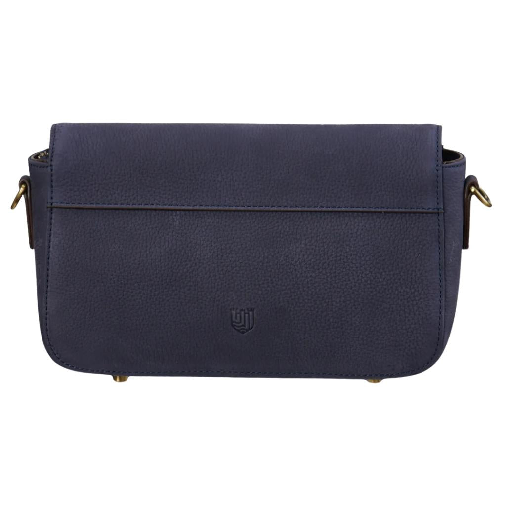 Islander Harris Tweed The Caithness Clutch 'Navy Over-Check'