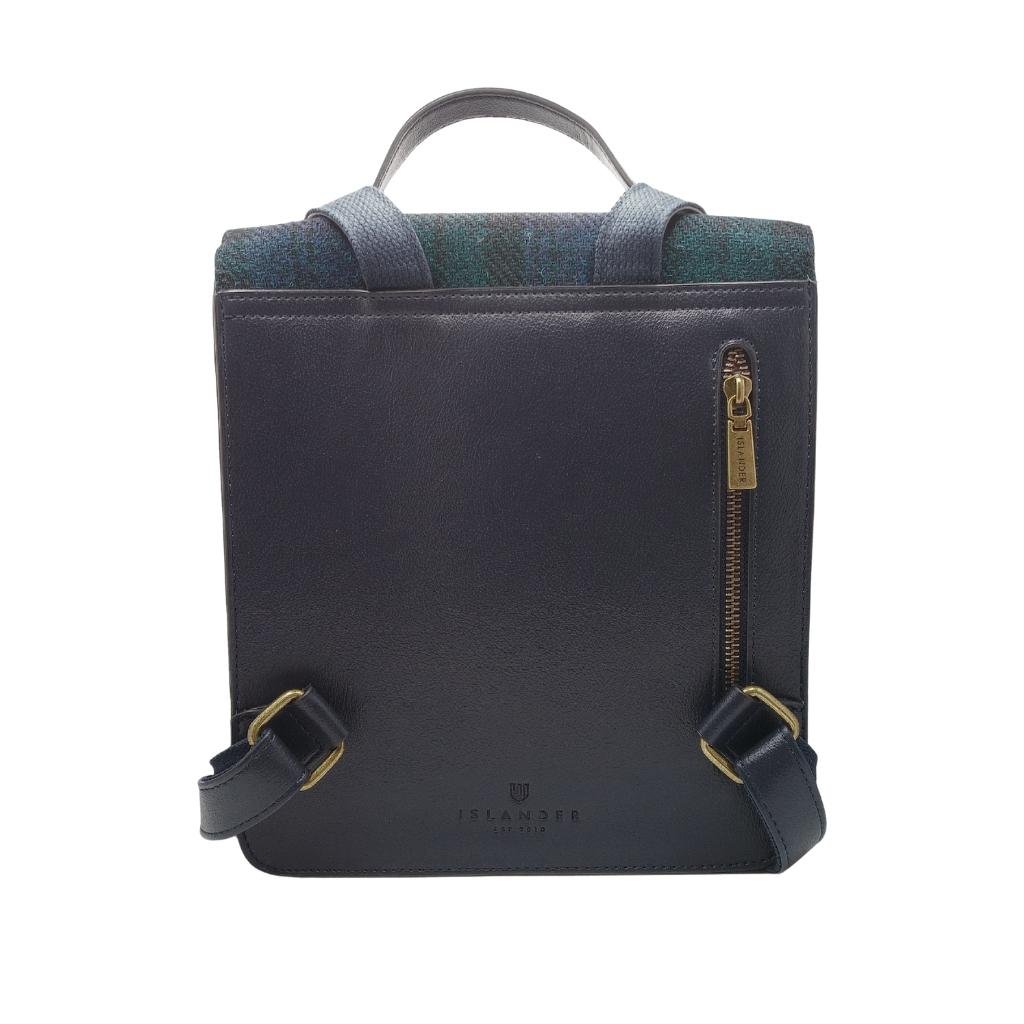 Islander Harris Tweed The Calton Backpack 'Blackwatch Tartan' by Islander - Handbags